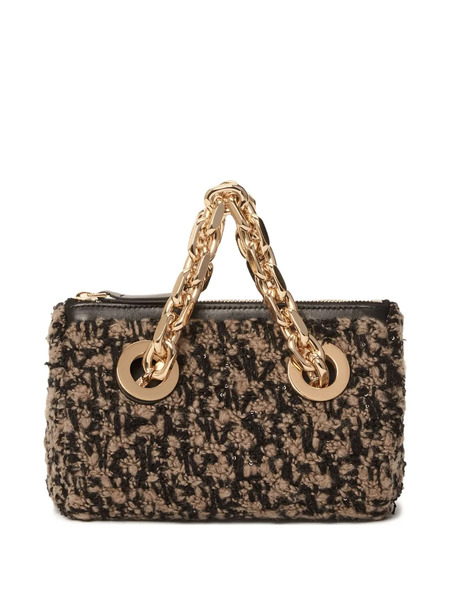  Fabiana Filippi Chain-strap Mini Bag - Brown 
