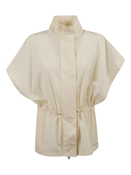  Fabiana Filippi Concealed-fastening Drawstring Cape - Neutrals 