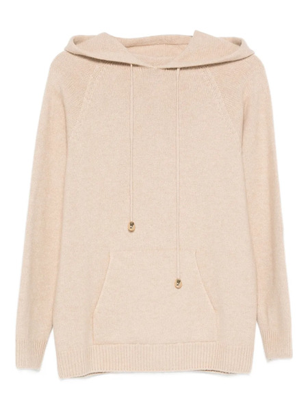  Fabiana Filippi Drawstring Kangaroo-pocket Hoodie - Neutrals 
