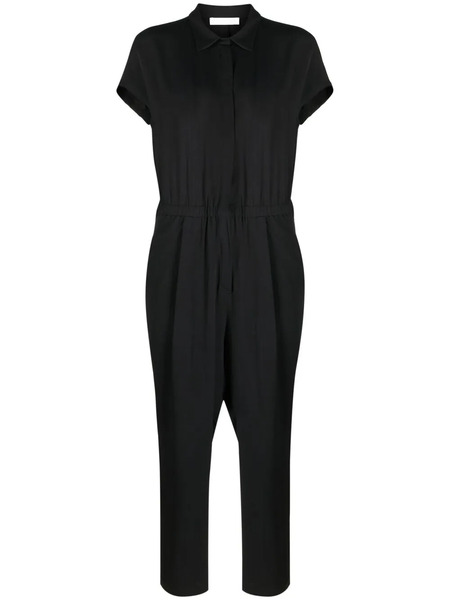  Fabiana Filippi Elasticated Short-sleeve Jumpsuit - Black 