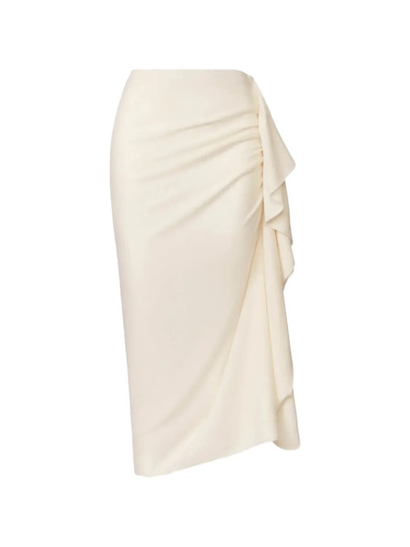  Fabiana Filippi Fringe Midi Skirt - Neutrals 