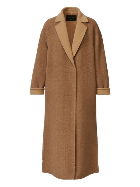  Fabiana Filippi Herringbone-pattern Coat - Brown 