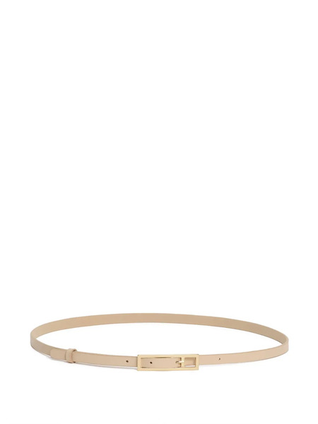  Fabiana Filippi Leather Rectangle-buckle Belt - Neutrals 