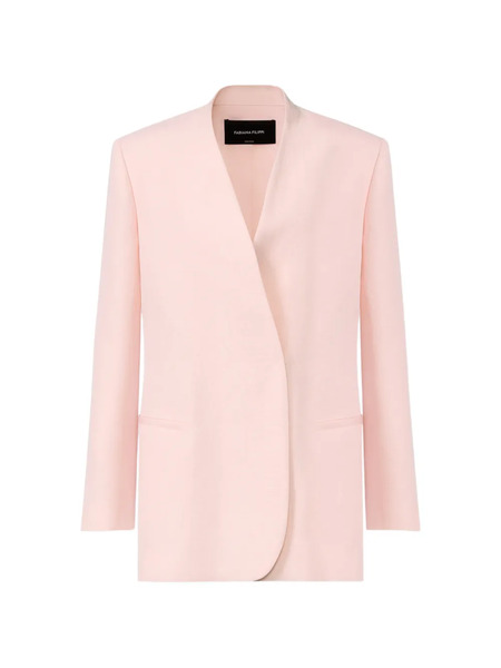  Fabiana Filippi Notched Collar Jacket - Pink 