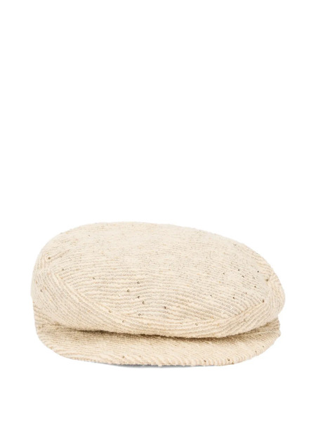  Fabiana Filippi Oval Shape Beret - Neutrals 