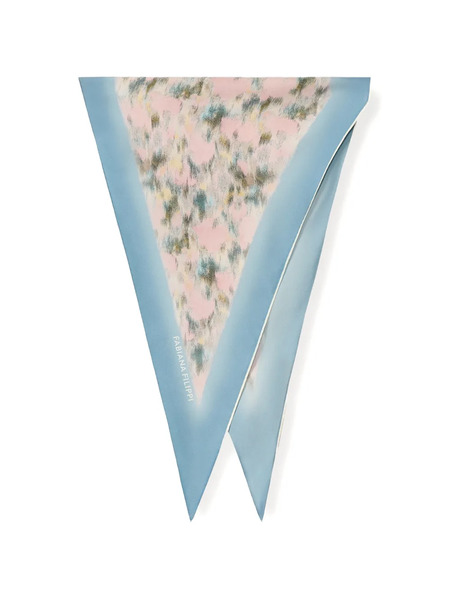  Fabiana Filippi Patterned Border Scarf - Pink 