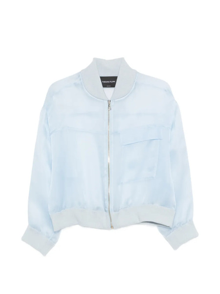  Fabiana Filippi Pocket Bomber Jacket - Blue 