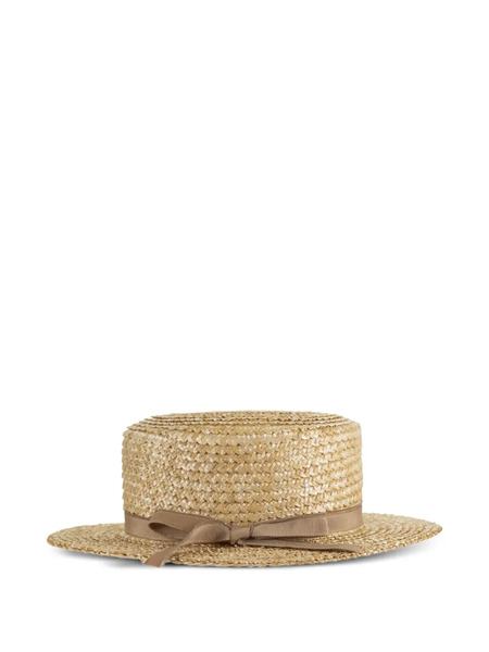  Fabiana Filippi Ribbon Hat - Neutrals 