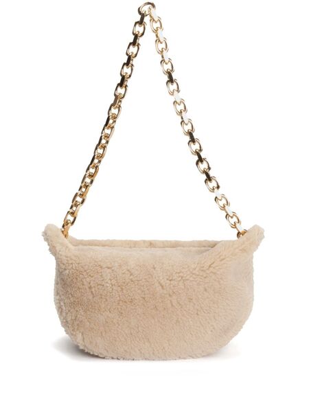  Fabiana Filippi Shearling Mini Bag - Neutrals 