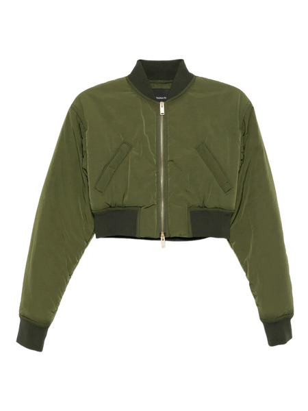  Fabiana Filippi Two-way Zip Bomber Jacket - Green 
