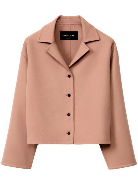  Fabiana Filippi Wool Cropped Jacket - Pink 