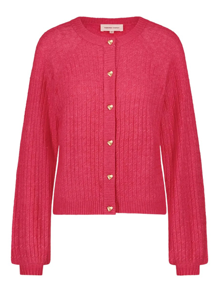  Fabienne Chapot Charlotta Ribbed Button-up Cardigan - Pink 