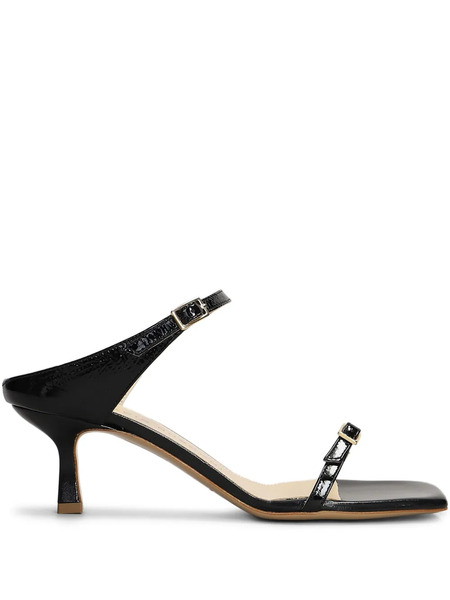  Fabio Rusconi 65mm Leather Sandals - Black 