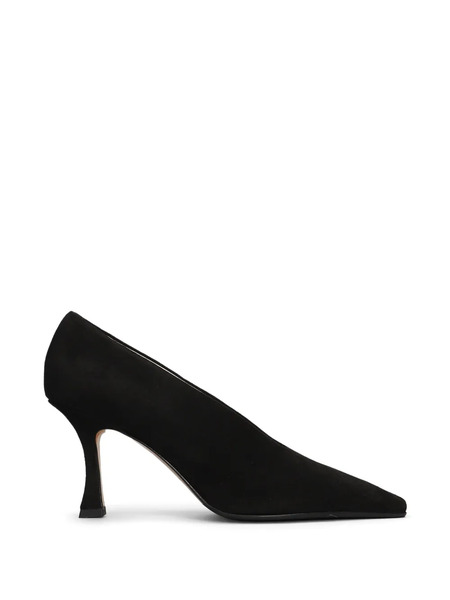  Fabio Rusconi 80mm Pointed-toe Suede Pumps - Black 