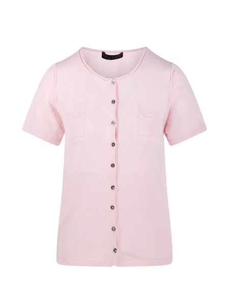  Fabrizio Del Carlo Buttoned Short-sleeve Cardigan - Pink 