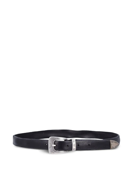  Fabrizio Mancini Norvegia Leather Belt - Black 