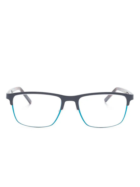  Face à Face Alium Watt Rectangle-frame Glasses - Blue 