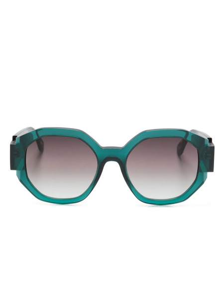  Face à Face Notchi 2 Geometric-frame Sunglasses - Blue 