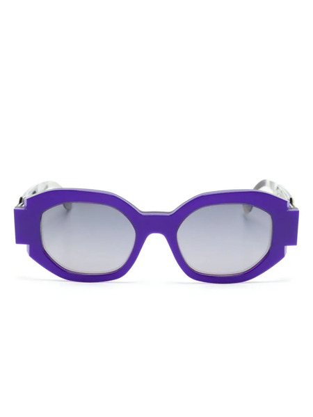  Face à Face Notchi Square-frame Sunglasses - Blue 