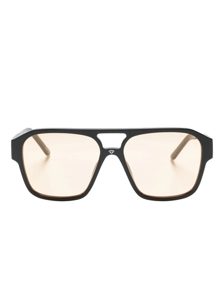  Face Hide Pilot-frame Sunglasses - Black 
