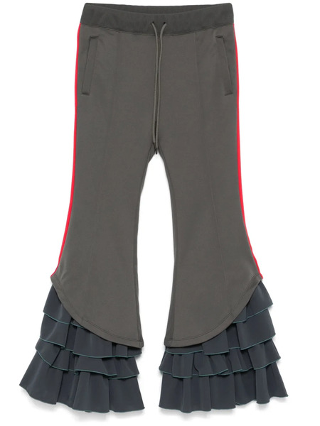  Facetasm Ruffled Track Pants - Grey 