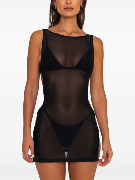 Fae Swim Moana Mesh Beach Cover Up - Black 