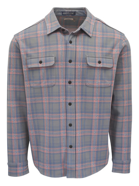  Faherty Patch-pocket Check-pattern Shirt - Grey 