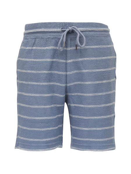  Faherty Striped Drawstring Shorts - Blue 