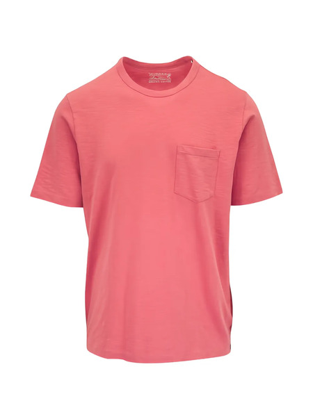  Faherty Sunwashed Pocket T-shirt - Red 