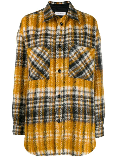  Faith Connexion Check Oversized Shirt - Black 