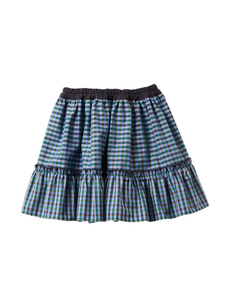  Familiar Reversible Cotton Miniskirt - Blue 