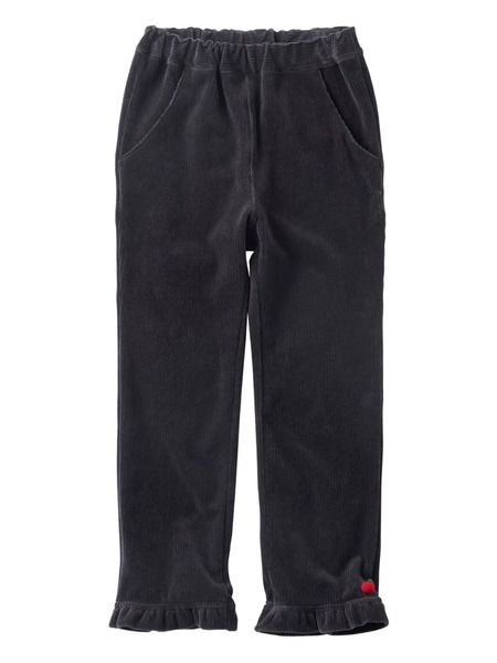  Familiar Ruffled Corduroy Trousers - Grey 