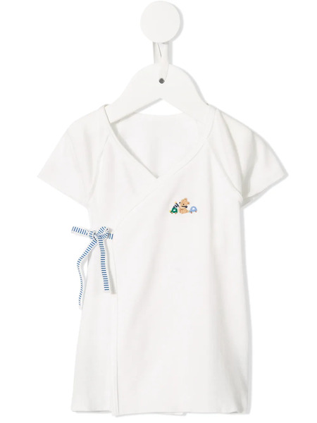  Familiar Wrap T-shirt - White 