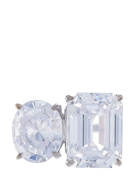  Fantasia By Deserio Emerald Oval-cut Ring - Silver 