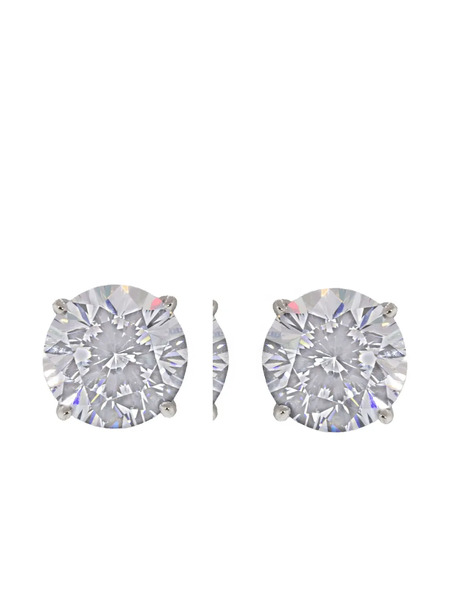  Fantasia By Deserio Round Stud Earrings - Silver 