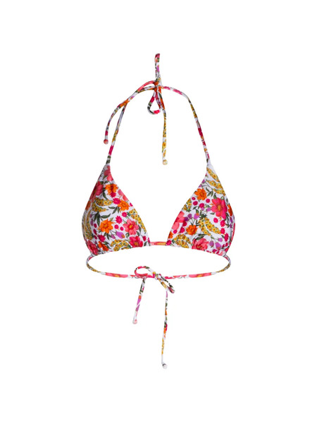  Farm Rio Banana Flowers Bikini Top - White 