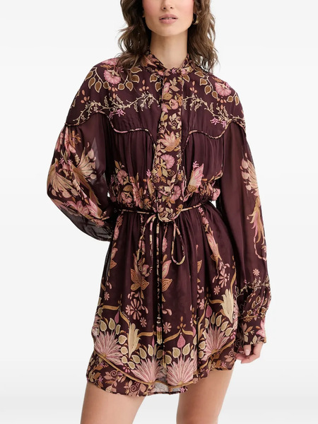  Farm Rio Bella Mini Dress - Purple 