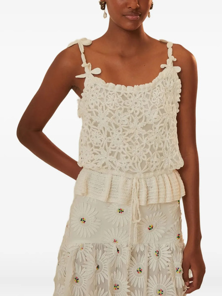  Farm Rio Crochet Top - White 