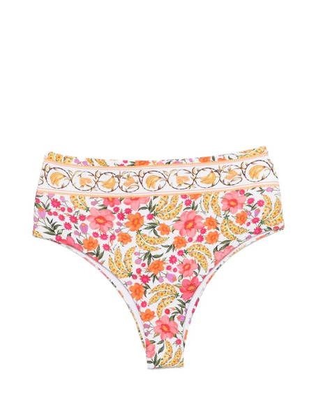  Farm Rio Floral High-waist Bikini Bottom - White 