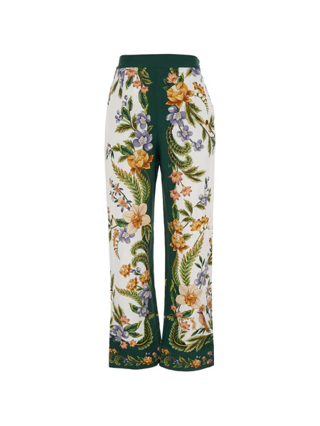  Farm Rio Floral-print Trousers - White 