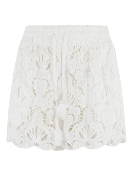  Farm Rio Laced Shorts - White 
