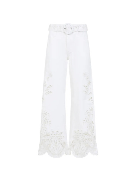  Farm Rio Off-white Boho Beauty Richelieu Pants 