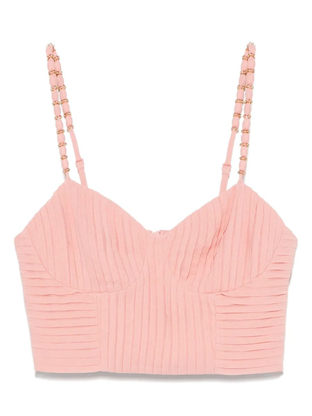  Farm Rio Plissé-effect Tank Top - Pink 