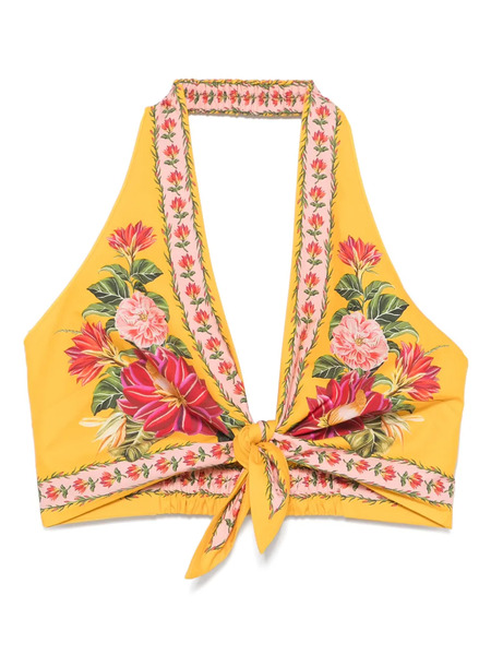  Farm Rio Spring Awakening Top - Yellow 