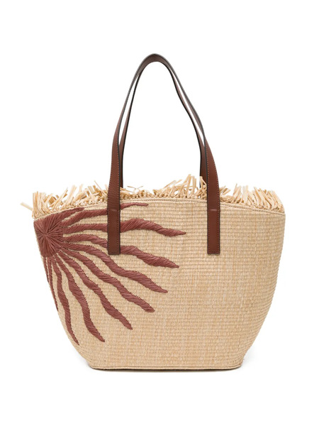  Farm Rio Sun-embroidered Tote Bag - Neutrals 