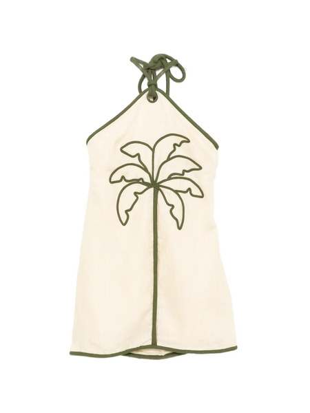  Farm Rio Tree-embroidered Mini Dress - Neutrals 