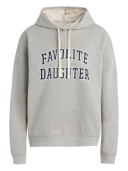  Favorite Daughter Collegiate-logo Hoodie - Grey 
