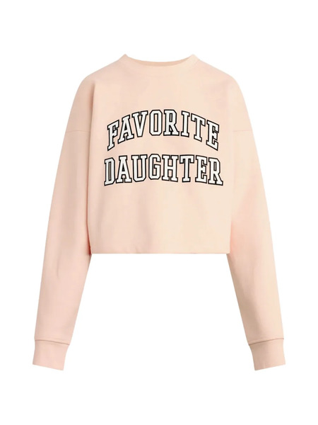  Favorite Daughter Cropped Sweatshirt - Pink 