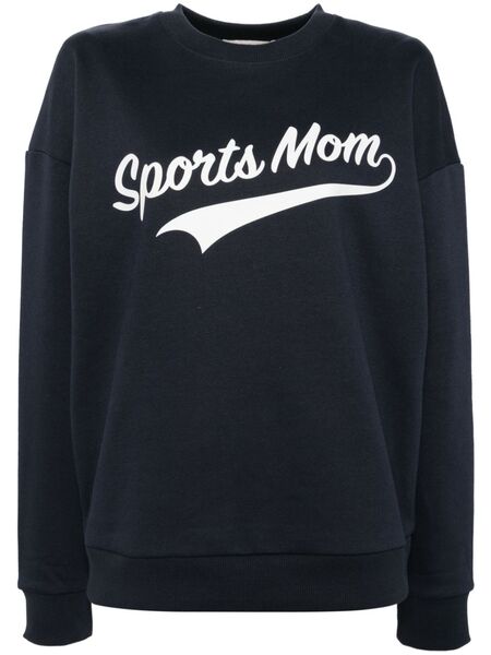  Favorite Daughter Slogan Print Sweatshirt - Blue 