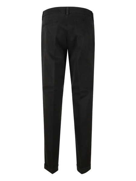  Fay Belt Loops-detail Trousers - Black 